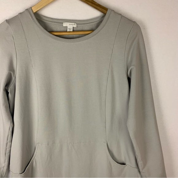 J. Jill PureJill Gray Sweater Lounge Dress - Picture 6 of 7